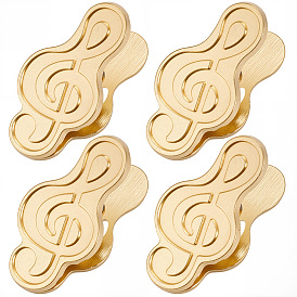 4 шт. зажимы для музыкальных нот из цинкового сплава, для бумажного документа, школьные офисные принадлежности