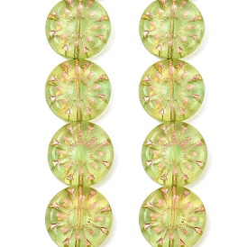 Чешские прессованные стеклянные бусины, плоско-круглые