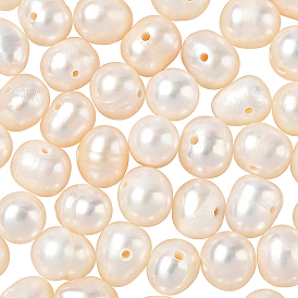 1 нити натуральных культивированных пресноводных жемчужных бусин, картофель