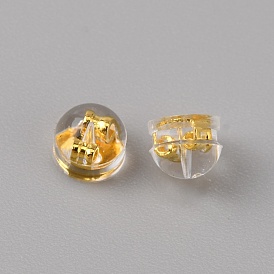 Ohrmuscheln aus Messing, mit Silikonbefund, Halbrund