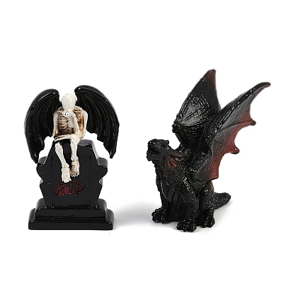 Украшения дисплея смолы хэллоуина, для украшения рабочего стола домашнего офиса