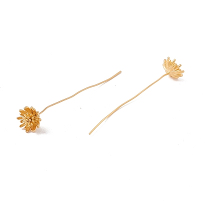 Brass Daisy Flower Head Pins