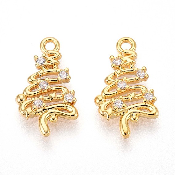 Латунные микро проложить кубического циркония подвески, дерево, долговечный, без никеля 