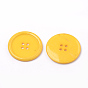 4-Hole Acrylic Buttons, Flat Round