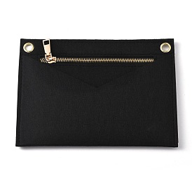 Фетровая вставка-органайзер для кошелька, формирователь сумочки-конверта премиум-класса из фетра, аксессуары для сумок, с фурнитурой из цинкового сплава, прямоугольные