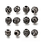 304 из нержавеющей стали европейские шарики, бусины с большим отверстием, рондель