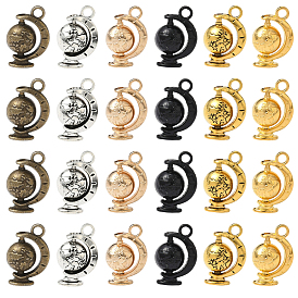 36 шт. 6 цвета подвески из сплава теллуриона в тибетском стиле, вращающиеся подвески, без кадмия и без свинца