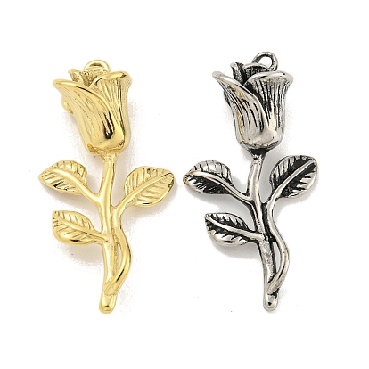 304 подвески из нержавеющей стали, очарование цветка розы