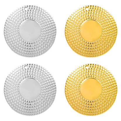 304 подвески из нержавеющей стали, плоский круглый шарм