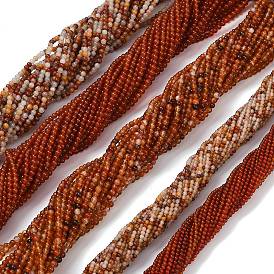 Природный агат бисер нитей, круглые