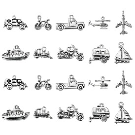 100 шт, 10 подвески из сплава в тибетском стиле, кемпинг в форме фургона / каравана, без свинца и без кадмия