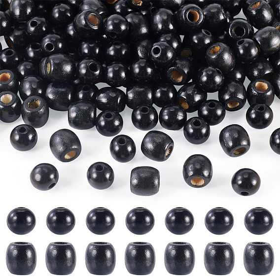 200 шт. 2 стильные крашеные бусины из натурального клена, ствол и раунд