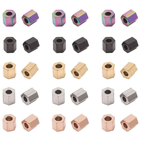 304 Stainless Steel Spacer Beads, Hexagon