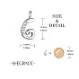 Shegrace 925 amuletos de plata esterlina, con grado aaa circonio cúbico, para la toma de pulsera, letra g