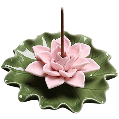 Фарфоровые курильницы в виде листьев и цветов лотоса, держатели благовоний, домашний офис чайхана дзен буддийские принадлежности