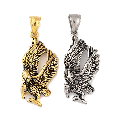 304 Stainless Steel Pendants, Eagle Charm