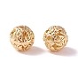 Laiton creuse perles rondes