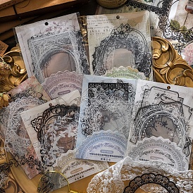 10 шт 10 стили кружева тема питомец наклейка, самослипание, для альбома для вырезок diy, справочная бумага, украшение дневника