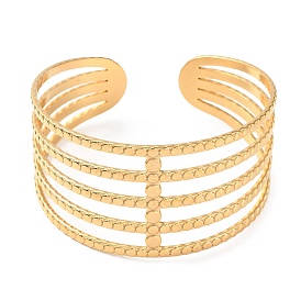304 Stainless Steel Multi Line Cuff Bangle