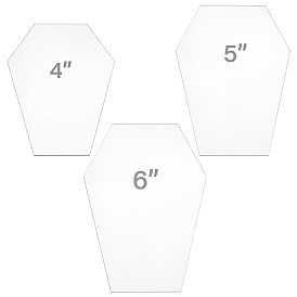 Акриловые шаблоны для квилтинга, поделки шитье пэчворк своими руками, гроб