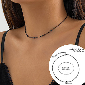 Готические колье-чокеры из латуни и стекла в форме рондель для женщин