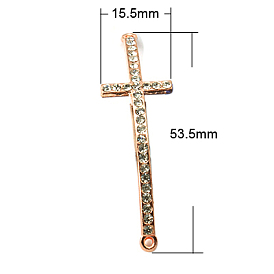 Strassverbinder aus Aluminium, seitlich Quer, 53.5x15.5x3 mm, Bohrung: 1.5 mm