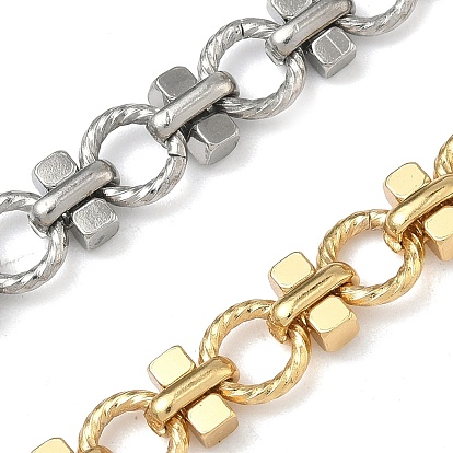 304 плоские круглозвенные цепи из нержавеющей стали, несварные, ионное покрытие (ip), с катушкой