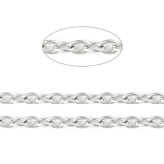 304 кабельные цепи из нержавеющей стали, пайки, с катушкой, Плоско-овальные