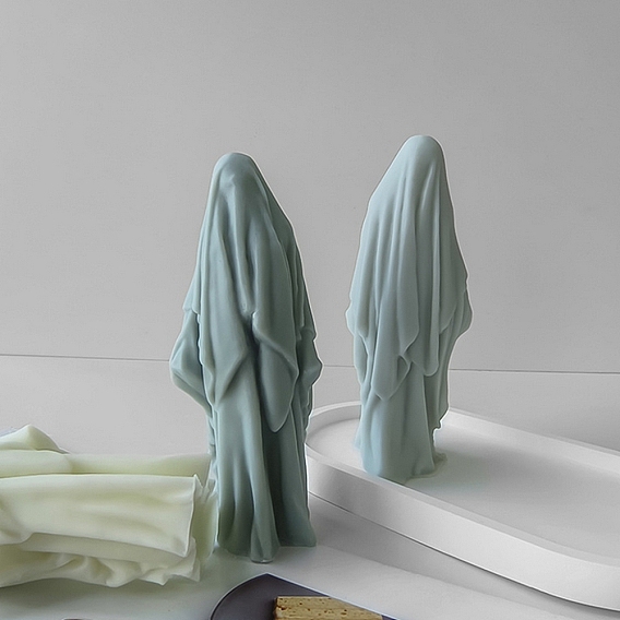 Силиконовые формы для свечей в виде человека в маске, для изготовления свечей своими руками, человек