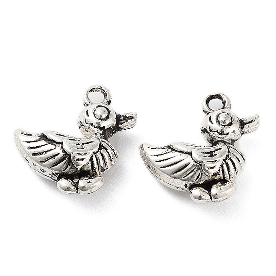 Сплавочные подвески тибетского стиля, без кадмия и без свинца, утка