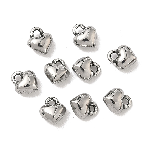 316 хирургические брелоки из нержавеющей стали, сердце, ручная полировка