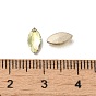 Glass Rhinestone Cabochons, Point Back & Back Plated, Faceted, Horse Eye
