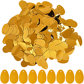 10 сумки украшения аксессуары, пластиковые пайетки / блестки из пвх, овальные