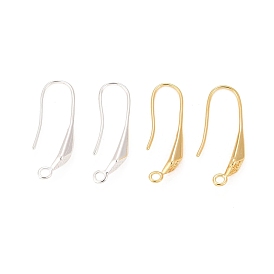Rack Plating Eco-friendly Brass Earring Hooks, with Horizontal Loop and Settings for Rhinestone, Lead Free & Cadmium Free