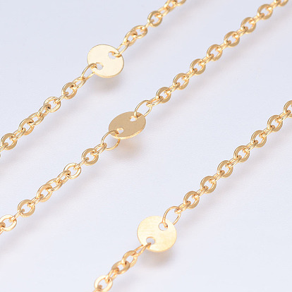 Ионное покрытие (ip) 304 кабельные цепи из нержавеющей стали, с плоскими круглыми ссылкам, пайки, с катушкой, Плоско-овальные