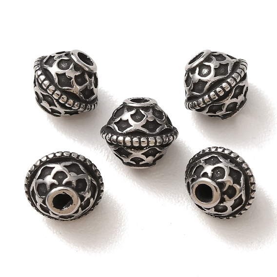 304 Stainless Steel Beads, Bicone