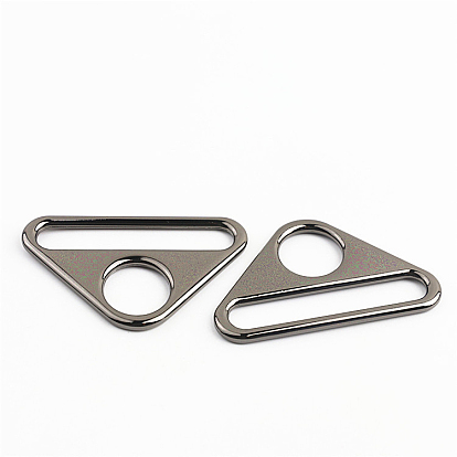 Zinc Alloy Buckle Ring, Triangle, Webbing Belts Buckle, for Luggage Belt Craft DIY Accessories