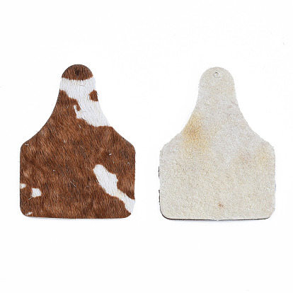 Eco-Friendly Cowhide Leather Big Pendants, Bottle