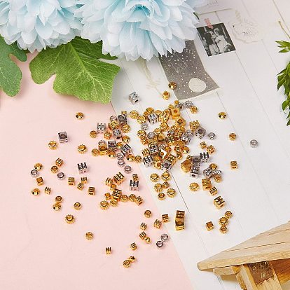 160 Pcs 8 Styles Brass Spacer Beads