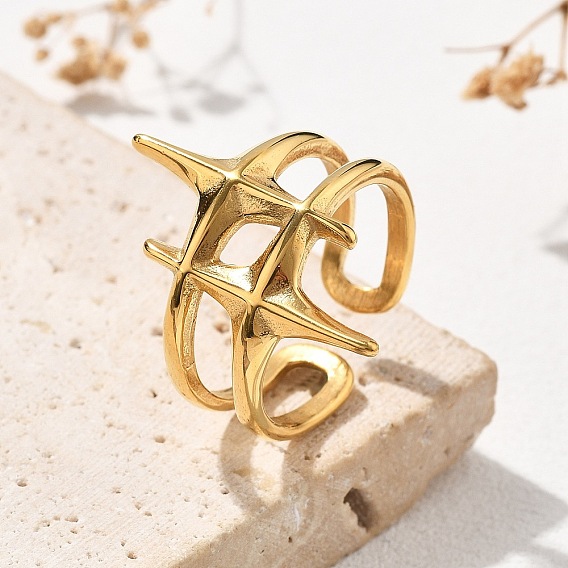 304 Кольца-манжеты из нержавеющей стали в форме звезды, ионное покрытие (ip)