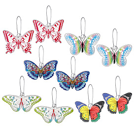 Vintage Acrylic Butterfly Earrings - Fashionable Insect Drop Dangle for Women