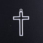 201 Stainless Steel Charms, Cross