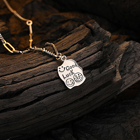 925 Квадратное ожерелье в стиле ретро из стерлингового серебра для женщин, цепочка-свитер в стиле хип-хоп с уникальным дизайном