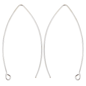 5 пары 925 серьги-крючки из стерлингового серебра, с горизонтальными петлями