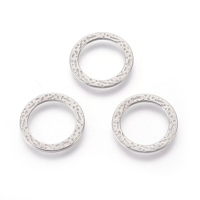 304 Stainless Steel Linking Rings, Ring, Bumpy