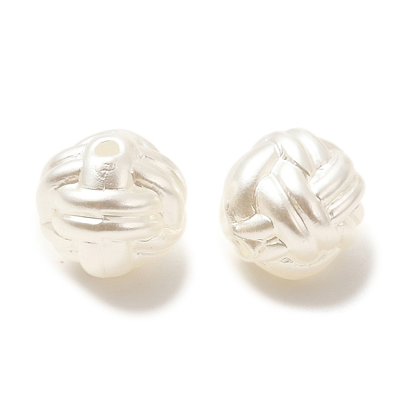 ABS Plastic Imitation Pearl Beads, knot