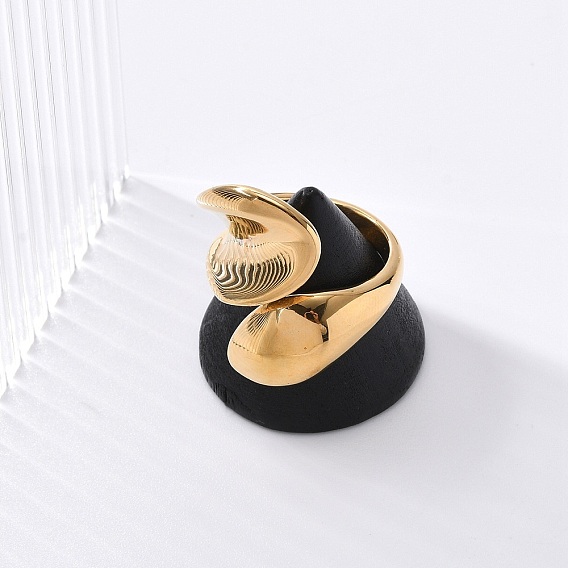 304 открытые манжеты из нержавеющей стали для унисекс, ионное покрытие (ip)