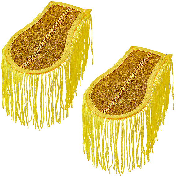 1 пара тканевых эполет с кисточками, аксессуары для костюма