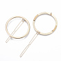 Alloy Hollow Geometric Hair Pin, Ponytail Holder Statement, Hair Accessories for Women, Cadmium Free & Lead Free, Ring