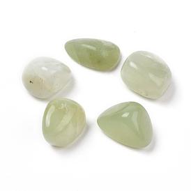 5Pcs Natural New Jade Beads, Tumbled Stone, Vase Filler Gems, No Hole/Undrilled, Nuggets